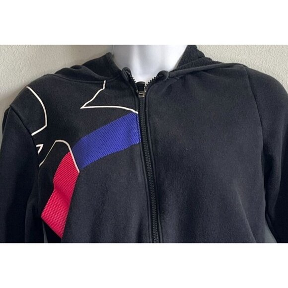 Under Armour Cold Gear Girls Zip Up Hooded Sweatshirt Black Size Large - Picture 3 of 11